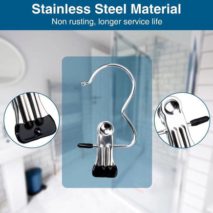 Laundry Hook Boot Hanging Hold Clips  Pack of 10